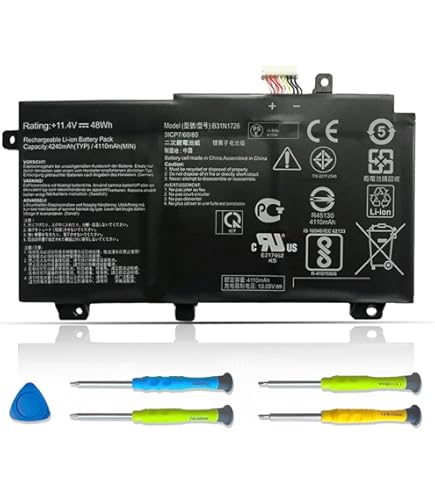 Amazon.com: New C21N1624 7.7V 39Wh 5070mAh Laptop Battery